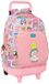 Safta Mr Wonderful Comic 33l Sac à dos à roulettes Rose Enfants
