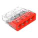 WAGO 2273-204 Compact-verbindingsdozenklemmen, 4-geleiders, 100 stuks, rood