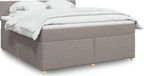 Maison Exclusive - Sommier à lattes de lit avec matelas Taupe 180x200 cm Tissu