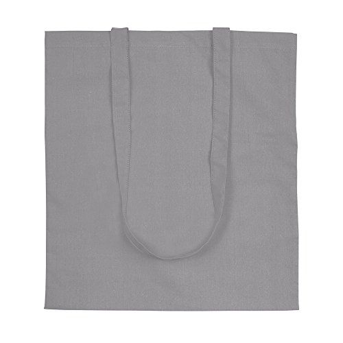eBuyGB Boodschappentas/Schoudertas - Katoen - Grijs - Papier - 28,7 x 3,99 cm