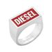 Diesel Herenring Staal 60 Zilver 32021914