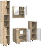 vidaXL Meuble de salle de bain 4 pièces Chêne Sonoma 61 x 35 x 64 cm