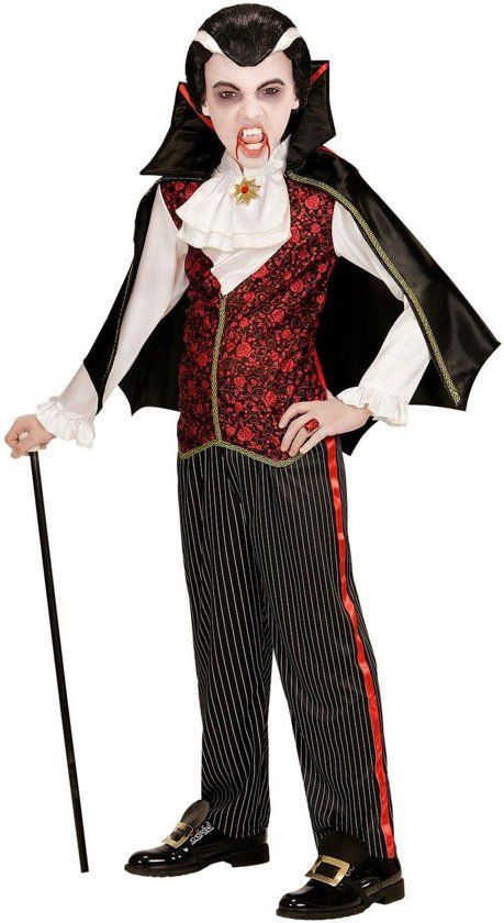 Widmann Vampier & Dracula Kostuum Vampier Caballero Jongen Maat 116 Carnaval kostuum Verkleedkleding
