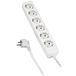 Alyco - 199456 Stekkerdoos met 6 stopcontacten, 1,4 m kabel