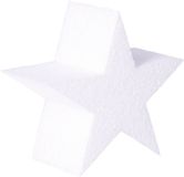 Glorex Hobby Piepschuim vormen sterren - 40 x 5 cm - hobby/knutselmateriaal - Kerst sterren maken