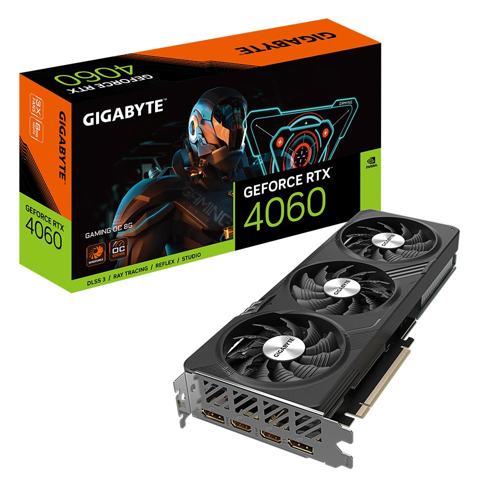 Gigabyte GeForce RTX 4060 GAMING OC 8G - 8GB GDDR6 Graphics Card