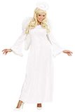 "Heavy W WIDMANN MILANO "Heavy Angel" fluweel (jurk met veren trim, vleugels, halo) - (L)