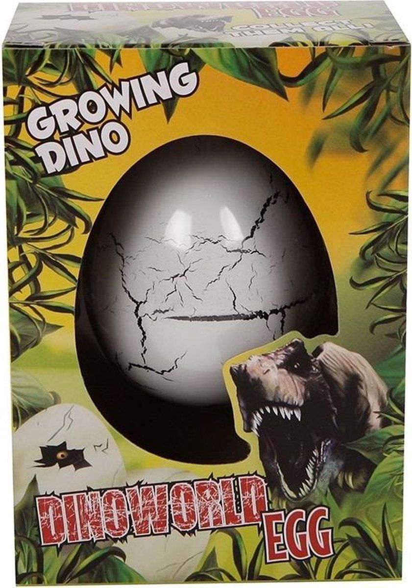 Dino World groei-ei dinosaurus 6 cm - Multicolor - Kunststof - 8713219362327