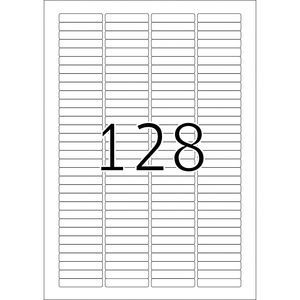 HERMA Dia-etiketten wit 43.2x8.5 A4 3200 st.