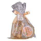 Accentra - doucheset dames cadeauset HONEY JASMINE in een mooie draadmand - 2-delige verzorgingsset met douchegel en bodycrème - wellness cadeauset voor verjaardagen, Valentijnsdag & Kerst