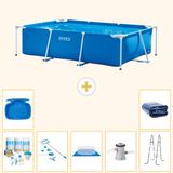 Intex Rechthoekig Frame Zwembad - 260 x 160 x 65 cm - Blauw
