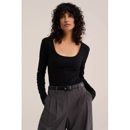 WE Fashion WE STUDIO T-shirt - zwart
