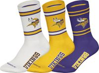 NFL MINNESOTA VIKINGS Crew Socks - 3-pack - Wit/Geel/Paars - Maat 39/42