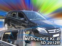 Heko Team heko Zijwindschermen Smoke Zwart Mercedes B-klasse W246 2011 - V + A ramen