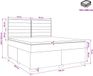 vidaXL Boxspringbed met matras, taupekleurig, 140 x 200 cm, met stoffen bekleding