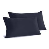 GUZZINI Classic Set van 2 kussenslopen voor bed 50 x 80 cm, van 100% percale katoen, Oeko-Tex-gecertificeerd, fris en ademend, kussensloop met overslag van 15 cm, zacht en behaaglijk