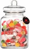 Alessandro luxe voorraadpot - snoeppot - glas - met deksel - 3.5 liter - koektrommel - snoepjes - 16 x 27 cm
