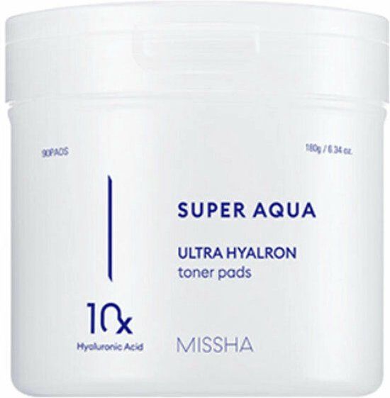 Missha Super Aqua Ultra Hyaluron Toner Pads 60 schijfjes