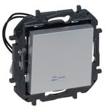 LEGRAND Composteerbare lichtschakelaar 10AX, Niloé Step aluminium, 398224B