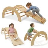 509 Crew Houten klimboog met glijbaan set - speelboog voor kinderen.