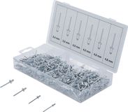 BGS Popnagel assortiment aluminium 2,4 - 4,8 mm 400 delig