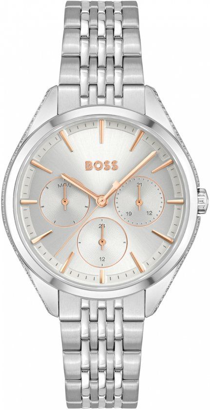BOSS SAYA Dames Horloge HB1502640 - Zilverkleurig