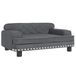 VidaXL Banc pour enfants 70x45x30 cm velours gris foncé