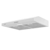 Corberó IVORI626W Conventionele afzuigkap, 60 cm, 194,9 m³/h, 61 dB, 20 W, LED, 3 snelheden, 2 filters van aluminium + kolen, wit