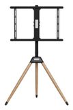 Gembird pied TV trépied 32-75 pouces inclinable et pivotant noir/bois