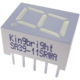Kingbright affiche 7 segments Vert 10 mm 2.2 V Nombre de chiffres : 1 SA39-11GWA