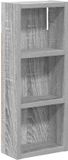 vidaXL Badkamer wandkast Grijze Sonoma 20 x 10 x 50 cm
