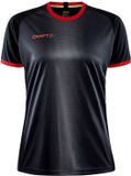 Craft Progress 2.0 Graphic Shirt Korte Mouw Dames - Zwart / Bright Red