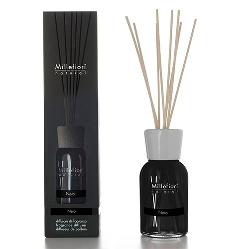 Millefiori Milano Natural Geurstokjes Nero 250ml