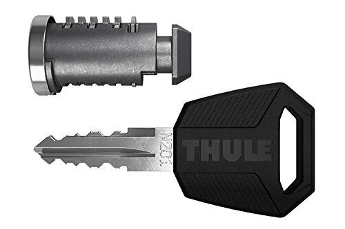 Thule 450200 One-Key Beveiliging, Zilver/Zwart, 2 Slot cilinders