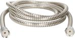Gerimport Tuyau de douche Métal - 150 cm - Argent