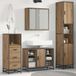 Prolenta Maison Exclusive Ensemble de meubles de salle de bain "Exclusive" - 3 pièces, chêne artisanal, dimensions : 80 x 33 x 60 cm