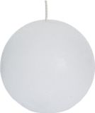 Spaas Rustieke Bolkaars - Wit - 8 cm - 24 Branduren