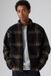 Levi's Nolan sweater en sherpa met rits - Homme - 2XL - Brun / Vilja Windowpane Jet Black