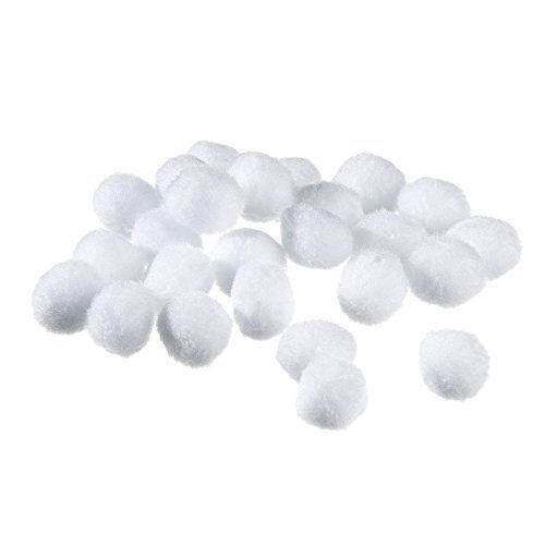 Efco Pompons 20 mm 25 st. wit, polyamide, 17 x 15 x 2 cm