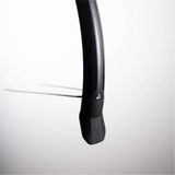 Eurofender Achterspatbord 28" - Compact Lampo-systeem - Zwart kunststof - 58 mm breed