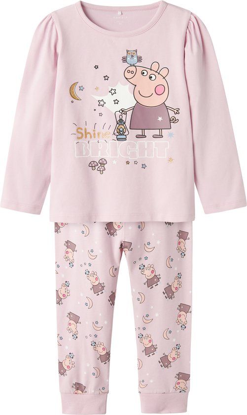 Name It Meisjes Lange Pyjama Set NMFDYRIS PEPPA PIG Roze - Maat 122/128