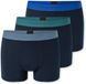 Schiesser 3PACK Shorts Trunk - 95/5 Multipacks Onderbroek - blauw, lichtblau, groenblauw