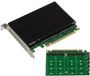KALEA-INFORMATIQUE PCIe Gen 5.0 x16 controllerkaart voor 4 M.2 NVMe M Key SSD's met PI6CB33402 PCIe5 64GB/s chipset
