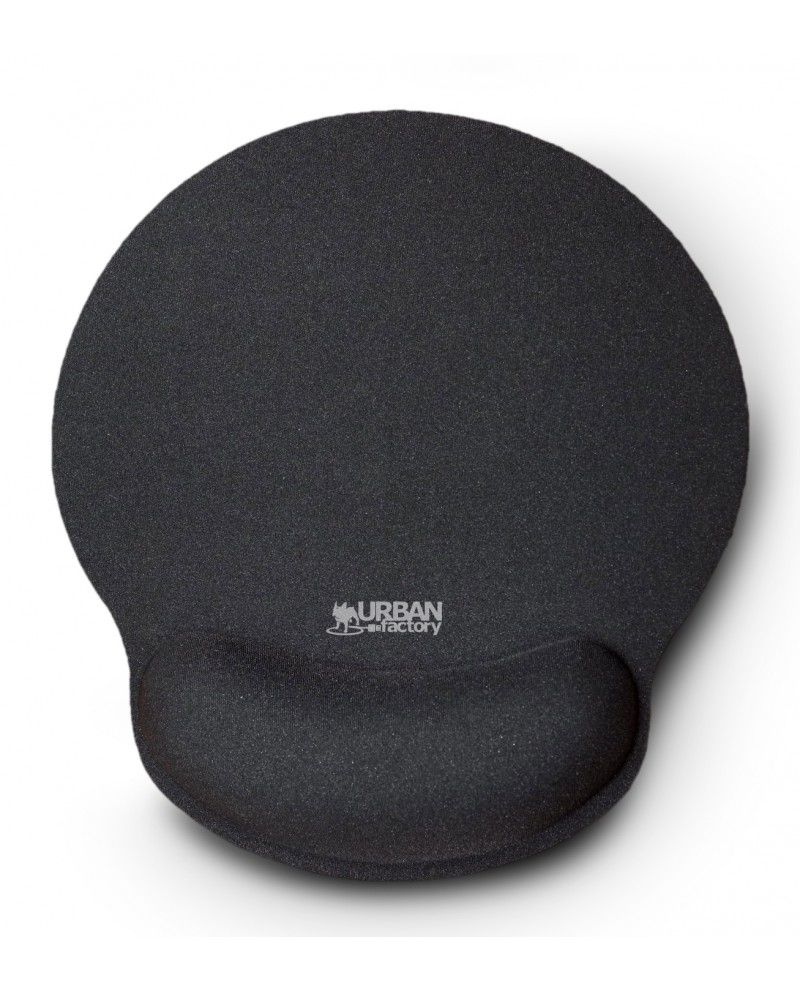 Urban Factory SOFTEE Zwart Ergonomische muismat met polssteun