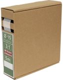 Quadrios 25CA504 Krimpkous met lijm Transparant Krimpverhouding:3:1 5 m