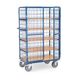 Fetra Hoge etagewagen met 5 opklapbare etages met laadvlak van 1000 x 600 mm gesloten