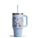 Hydro Flask - Travel Tumbler 946 ml (32 oz) with Closable Press-In Straw Lid - Roestvrijstaal - Dubbelwandig Vacuüm Geïsoleerd - Spatbestendig Deksel - Western Light Blue