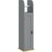 Pangivo Meuble WC Support Papier Toilette Colonne de Rangement Étroite MDF Gris 20 x 20 x 80 cm
