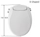 StarTech Toiletbril met bidetfunctie - Niet-elektrische bidettoevoeging - Warm en koud water - Instelbare waterdruk - Zelfreinigende spuitmond - O-vorm, 47 cm