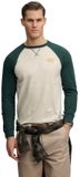 Superdry Vintage Athletic Baseball Top Hommes Pumice Marl/Enamel Green